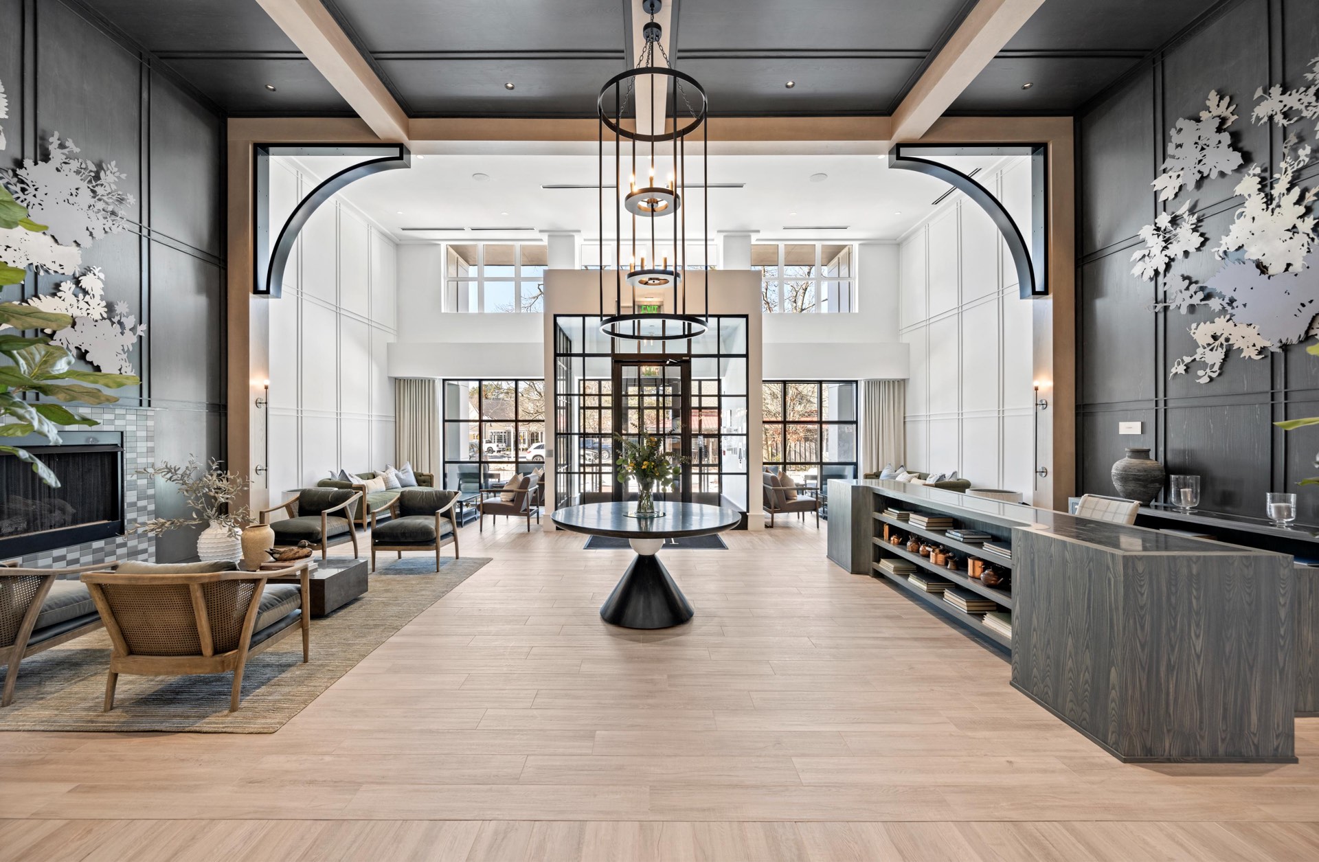 Beautifully designed amenity space with serene ambiance.