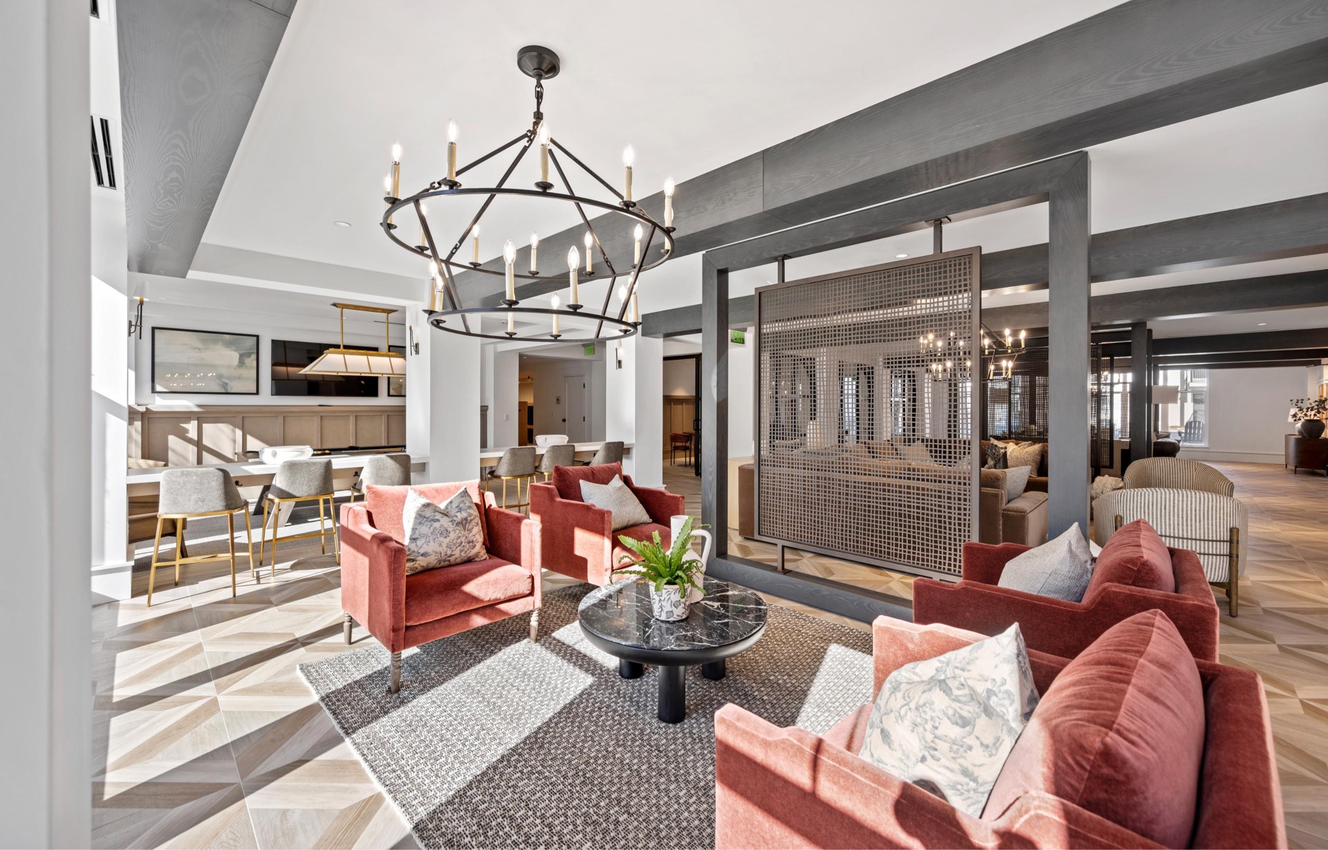 Lounge with a blend of comfort and elegance