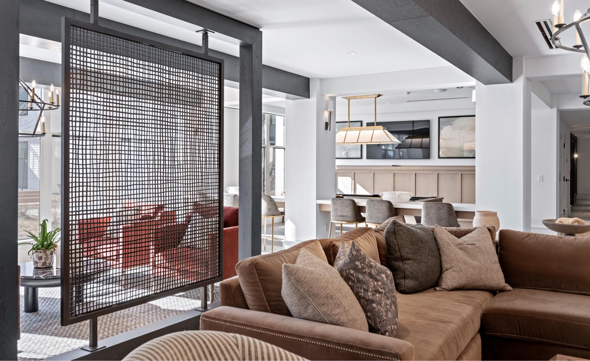 Serene retreat in modern apartment community