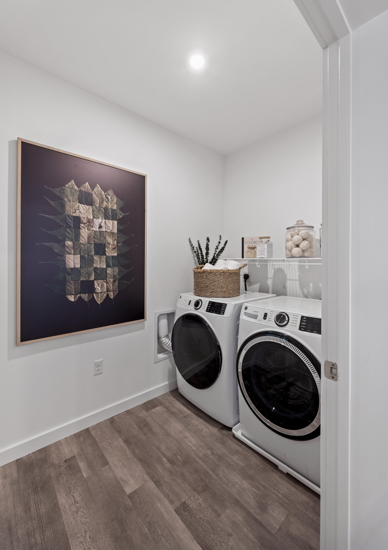 In-unit washer and dryer for convenience.