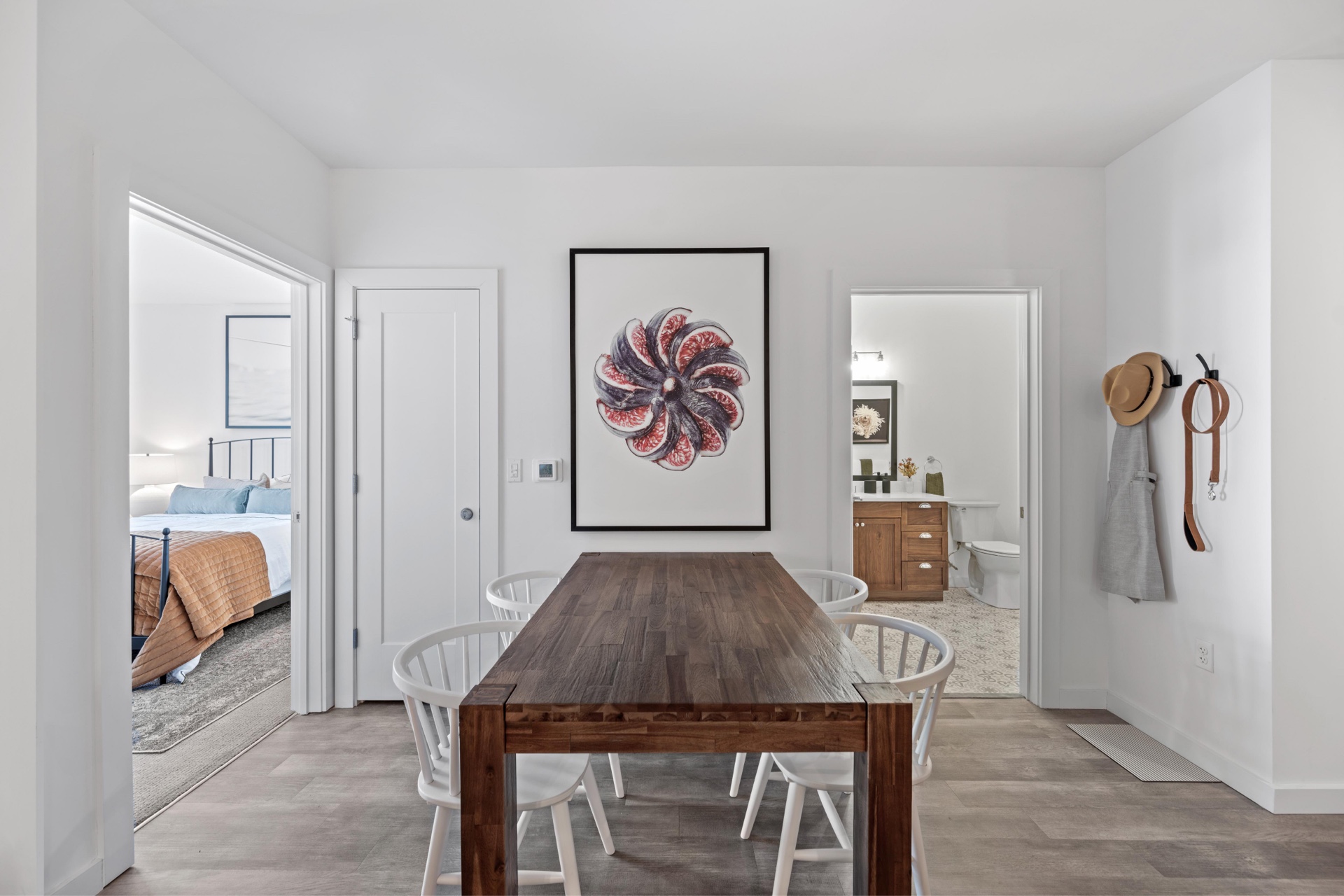 Elegant kitchen and dining area.