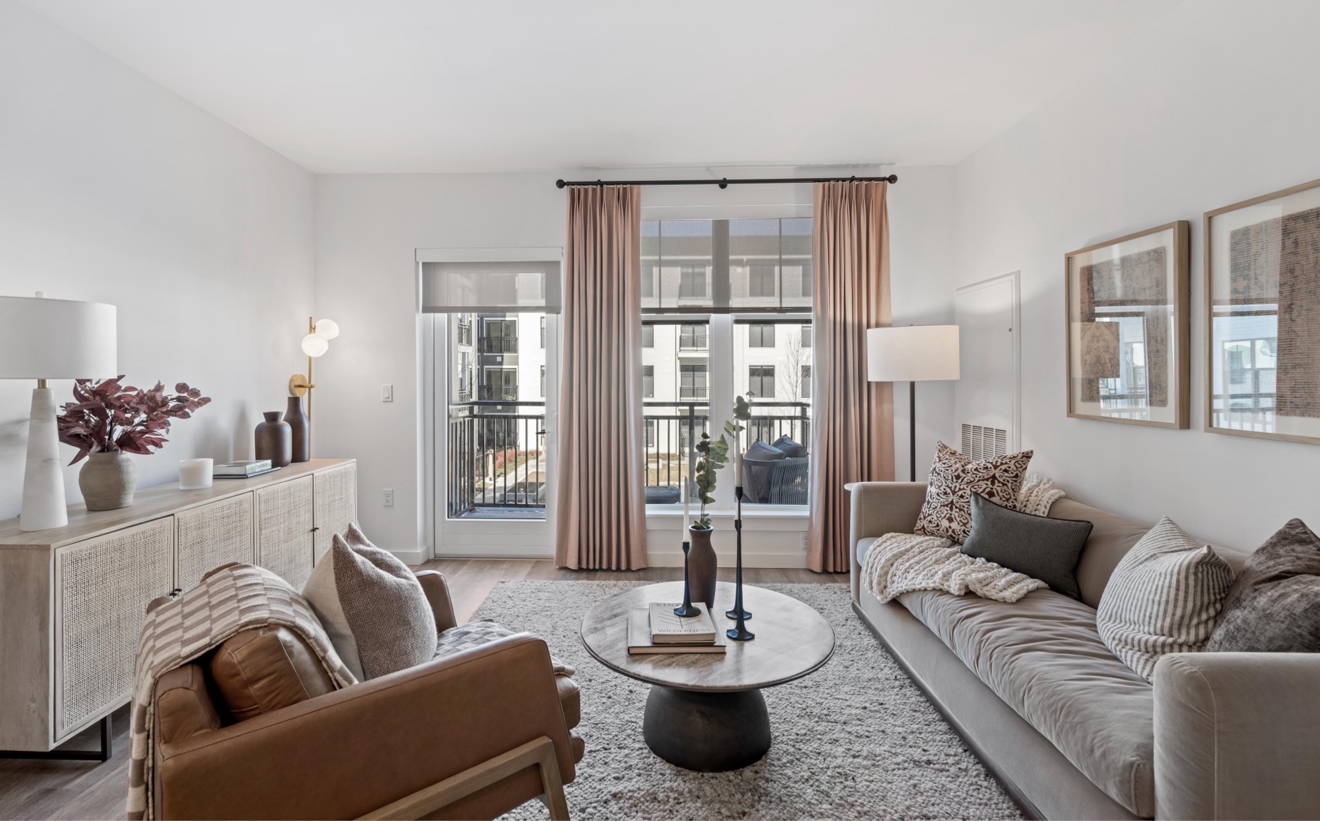 Bright open living area.