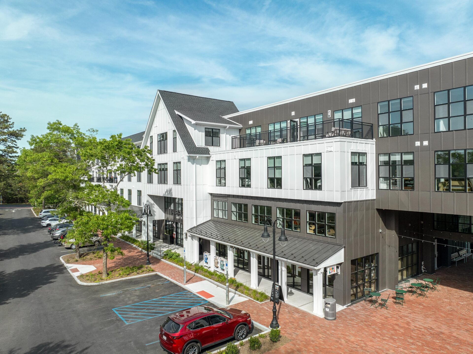 Close view of courtyard pool.