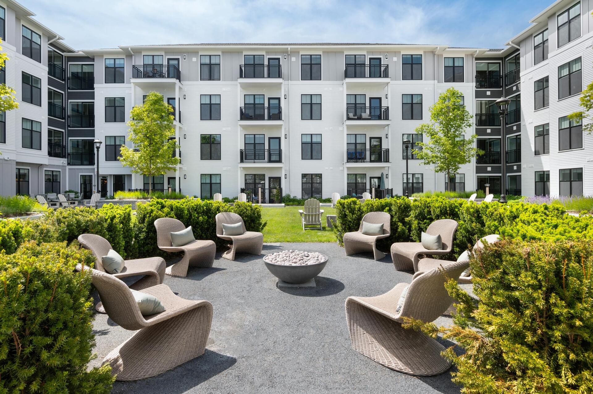 Elegantly designed firepit.